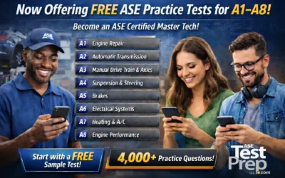 Free ASE Practice Tests: Choose A1–A8 and Learn How to Pass Each Exam