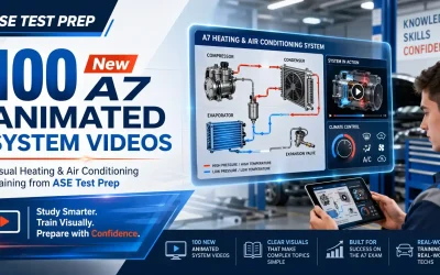 ASE Test Prep Expands A7 Training with 100 New Animated System Videos