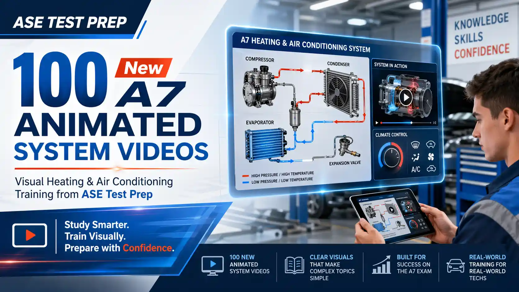 ASE Test Prep New A7 Animated System Videos