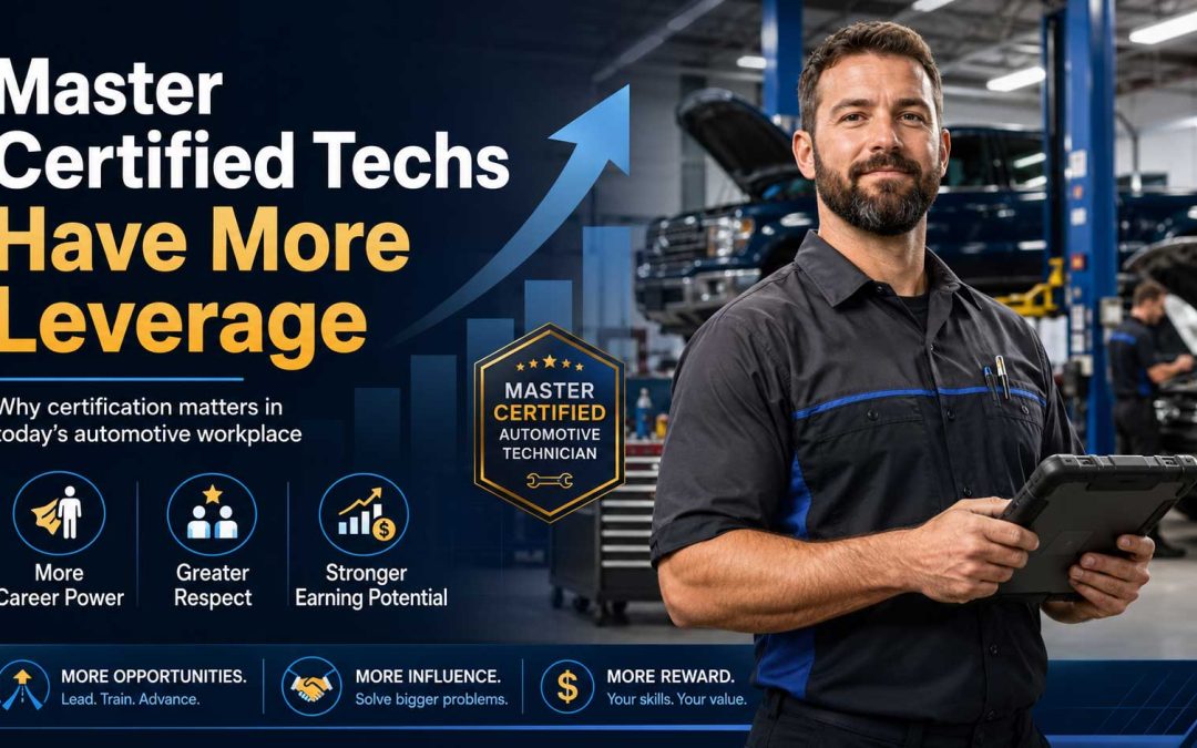Certified Master Automotive Technicians Have More Leverage — And That Matters